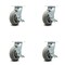 Service Caster 6 Inch Thermoplastic Rubber Caster Set with Roller Bearing and Brake/Swivel Lock SCC-30CS620-TPRRD-TLB-BSL-4 - alternate 1